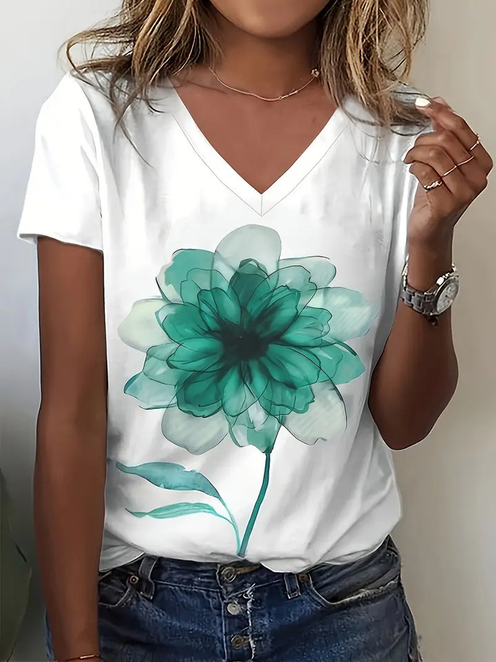 Vera™ | T-shirt Printanier Fleuri