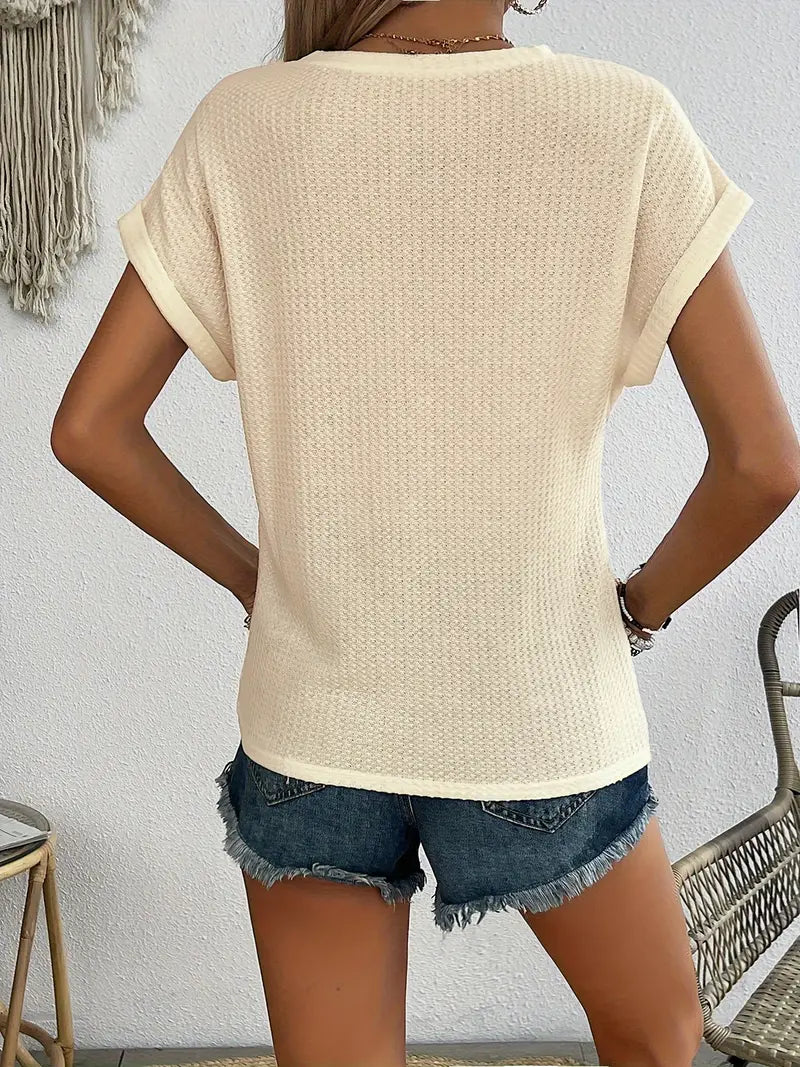 Camille™ | T-shirt Moderne à Boutons