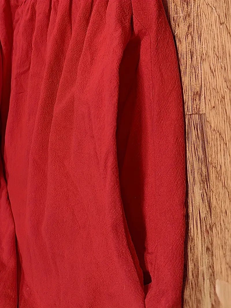 Juliane™ | Robe en lin haut de gamme avec poches